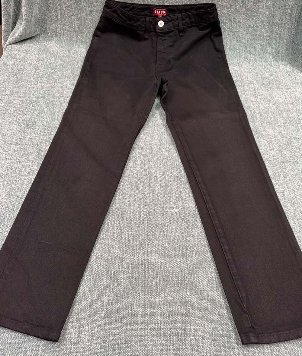 STAUD Pants Size 28 Black 100% Cotton Made in Los Angeles